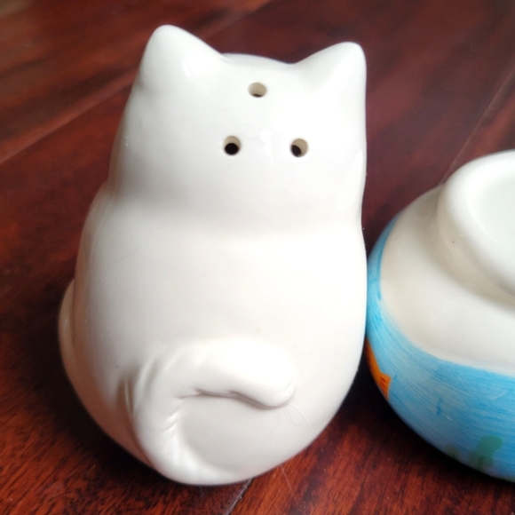 Vtg NEW Salt & Pepper Shakers Fun Cat Salt & Pepper Shakers Cat Lover - Picture 11 of 15